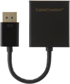 img 1 attached to 🔌 Активный переходник DisplayPort на DVI CableCreation: поддержка многомониторной технологии Eyefinity, 1080р, черный