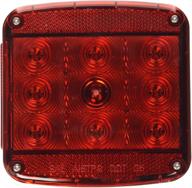 🚦 peterson manufacturing piranha square led trailer light with license light - 4.76in., model v840l: stop, turn, and tail functions logo