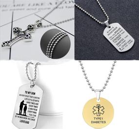 img 1 attached to Stylish and Durable KONMAY 30pcs 2.4mm Size #3 304L Grade Stainless Steel Military Dog Tag Bead Ball Chain Necklace with Connectors (24&#39;&#39;)