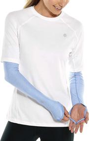 img 2 attached to 🌞 Coolibar UPF Women's Performance Sleeves: Occupational Health & Safety Products for UV Protection