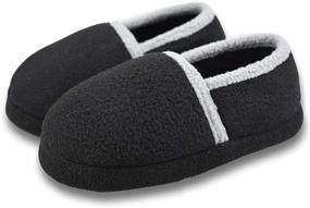 img 4 attached to Tirzrro Winter Slippers Memory Indoor Boys' Shoes and Slippers