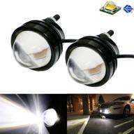 🚗 enhance your vehicle's visibility with ijdmtoy xenon white 5w cree high power bull eye led projector lamps logo