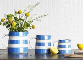 img 1 attached to 🍽️ Cornishware White Stripe Stoneware Dreadnought: Classic Elegance for Your Kitchen