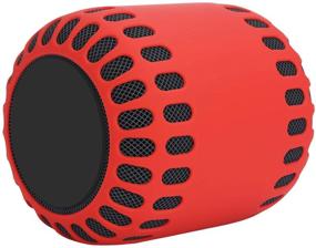 img 3 attached to Oriolus Silicone Case Cover For Apple HomePod Smart Speaker (Red)