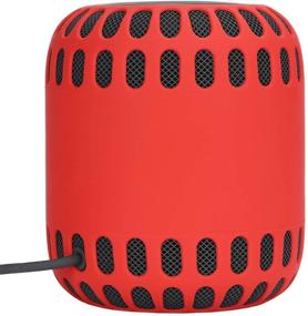 img 1 attached to Oriolus Silicone Case Cover For Apple HomePod Smart Speaker (Red)