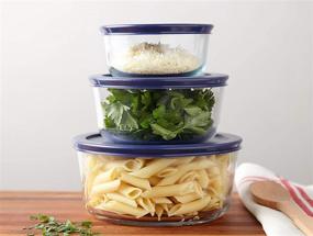 img 1 attached to 🍽️ Pyrex Simply Store Meal Prep Glass Containers (6-Piece Set, BPA-Free Lids, Oven-Safe) | Best Food Storage Solution