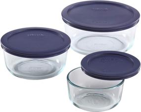 img 4 attached to 🍽️ Pyrex Simply Store Meal Prep Glass Containers (6-Piece Set, BPA-Free Lids, Oven-Safe) | Best Food Storage Solution