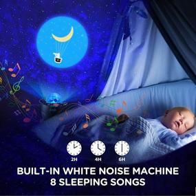 img 1 attached to 🌌 Lupantte Galaxy Star Projector with Music Speaker & Remote Control - Night Light Projector for Kids, White Noise & Timer, Starry Lamp for Bedroom/Party/Home Decor - Star Sky Night Lamp for Baby Gifts