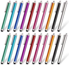 img 4 attached to 🖊️ HomEdge Stylus Set of 20 Pack: Universal Capacitive Touch Screen Stylus Compatible with iPad, iPhone, Samsung, Kindle Touch and All Devices – 10 Color Variety