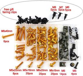 img 2 attached to Универсальные наборы болтов для обтекателей для CBR600RR, CBR1100XX, 1000RR, GSXR600, GSXR750, GSXR1000, GSX1300R, YZF R3, R6, R1, NINJA 300, 650R, ZX-6R, ZX-10R - крепежные элементы Xitomer