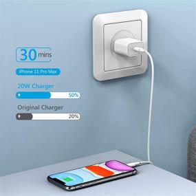 img 3 attached to 🔌 Amoner 20W USB C Wall Charger for iPhone 12 & iPad Pro - Fast Charging with MFi Certified USB-C PD Charger & Lightning Cable