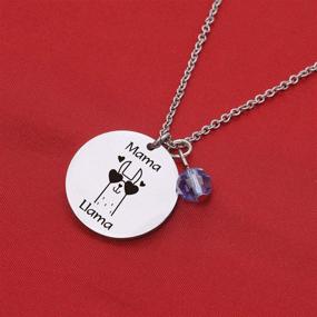 img 1 attached to 🦙 De&amp;ai Mama Llama Charm Necklace - Animal Mama Llama Jewelry for Moms, Grandmothers, Women - Perfect Christmas & Birthday Gift