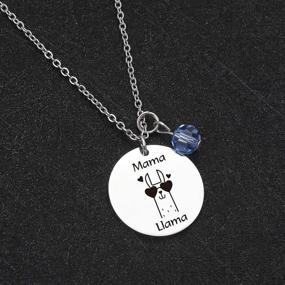 img 2 attached to 🦙 De&amp;ai Mama Llama Charm Necklace - Animal Mama Llama Jewelry for Moms, Grandmothers, Women - Perfect Christmas & Birthday Gift