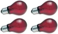 🦎 zoo med red reptile bulbs - 40 watts nightlight (pack of 4) logo