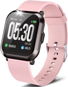 img 4 attached to DoSmarter Fitness Watch: 1.3” Touch Screen Smartwatch with Heart Rate Blood Pressure Monitor, Waterproof Tracker - 10 Sport Modes, Step Calorie Counter, Sleep Tracking for Men & Women