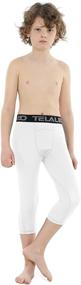 img 2 attached to TELALEO Compression Running Leggings Training Boys' Clothing