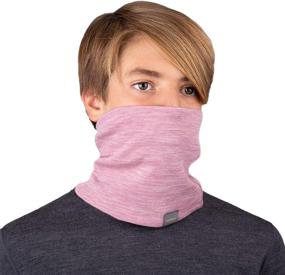 img 2 attached to Choose Your Color: MERIWOOL Kids Merino Wool Midweight Neck Gaiter - Optimize Your Search