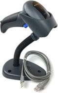 📷 datalogic qd2430 quickscan handheld omnidirectional barcode scanner/imager (1d, 2d, and pdf417) with usb cable and stand, black color option - qd2430-bkk1s logo