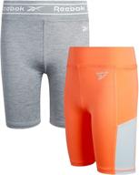 reebok active shorts for girls: athletic clothing for active girls logo