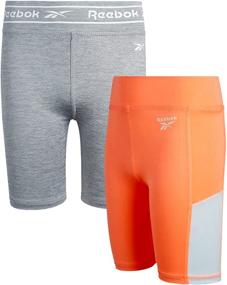img 4 attached to Reebok Active Shorts for Girls: Athletic Clothing for Active Girls