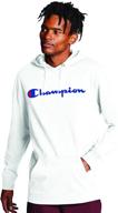 👕 champion middleweight hoodie scarlet large - premium men's clothing for style and comfort logo