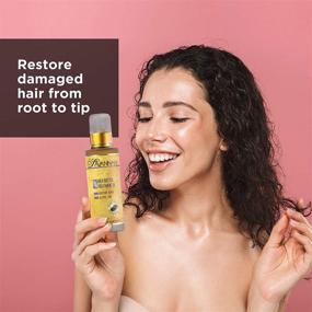 img 1 attached to 💆 Savannah Hair Therapy Shea Butter Hair Oil: Nourishing Treatment for Dry, Damaged Hair - Boost Growth & Achieve Softness, Flexibility, and Brilliant Shine!