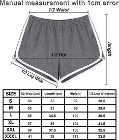 img 3 attached to 5-Pack Women's Cotton Yoga Dance Short Pants: Sporty Summer Athletic Cycling Hiking Shorts for Sports