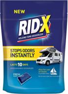 🚽 fresh scent rid-x holding tank deodorizer pacs - ideal for rvs, boats, and portable toilets - 8 count logo