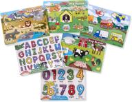 melissa & doug numbers, letters, and vehicles logo