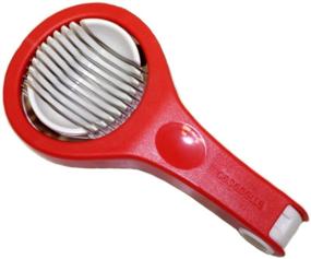 img 1 attached to 🍓 Red and White Casabella Hand-Held Strawberry Slicer for Improved SEO