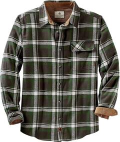 img 4 attached to Legendary Whitetails Flannels Mountain Charcoal Men's Clothing and Shirts