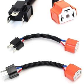 img 4 attached to 🔌 Optimized for SEO: iJDMTOY H4 9003 High-Quality Ceramic Wiring Harness Sockets for Headlights or Fog Lights