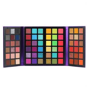 img 4 attached to 🎨 ULTRA ONISM Professional Highly Pigmented Eyeshadow Palette: 72 Colors Matte Glitter Shimmer Nudes, Long Lasting Waterproof Eye Shadow with Vibrant Shades