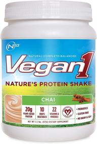 img 2 attached to 🌱 Nutrition 53 Vegan 1 Natural Protein Shake Powder, Natural Balance, Chai Flavor (1.5 lb) – Improved SEO