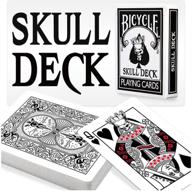 🚲 bicycle skull deck playing cards: plus 4 bonus magic cards for a mind-blowing experience! логотип