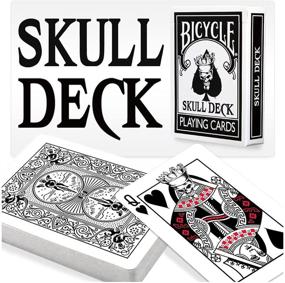 img 4 attached to 🚲 Bicycle Skull Deck Playing Cards: Plus 4 Bonus Magic Cards for a Mind-Blowing Experience!