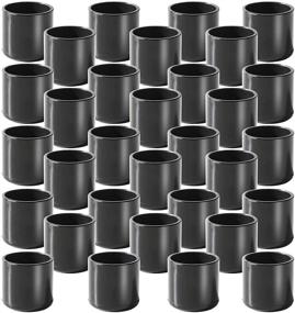 img 4 attached to 🪑 Rubber Chair Leg Tips - 32Pcs Folding Chair Feet Replacement Caps, Anti-Slip - Black 7/8 Inch HNYYZL