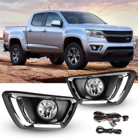 img 4 attached to 🚙 Fog Lights for Chevy Colorado 2015-2018 | H16 12V 19W | Clear Lens | OE Replacement 15839896, FO2590111