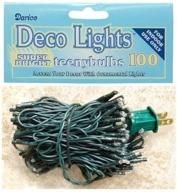 mini light strand with teeny bulbs, green cord - country primitive craft décor логотип