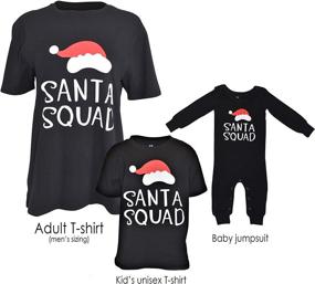 img 3 attached to Get Festive with Matching Family Santa Sleeve Shirts for Boys' Clothing