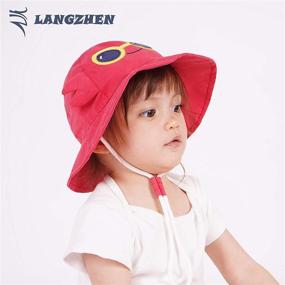 img 2 attached to LANGZHEN Protection Animals Designed Toddler Boys' Accessories for Hats & Caps