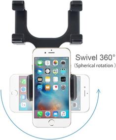 img 2 attached to 🚗 INCART Car Phone Mount: Rearview Mirror Mount for iPhone 8/8Plus/7/7Plus/6s/6Plus/5S, Galaxy S5/S6/S7/S8, Google Nexus, LG, Huawei, GPS/PDA/MP3/MP4 & More