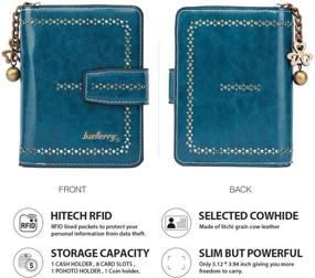 img 1 attached to Genuine Leather Women's Handbags & Wallets with Window - Wallets Wallet