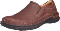 👞 mahogany leather clarks nature loafer логотип