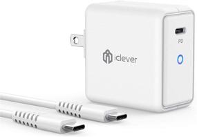 img 4 attached to 🔌 iClever USB C Fast Charger PD 61W for MacBook Pro & iPad Pro - White