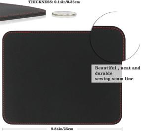 img 3 attached to Waterproof Leather with Non-Slip Stitching, Dimensions 7.87×9.84