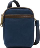 travelon anti theft courier crossbody cross logo