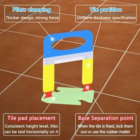 img 1 attached to 🔧 Tanzfrosch 600 PCS Tile Leveling System: A Premium Ceramic Tile and Stone Installation Tool with 600-Piece Clips for Professional Results