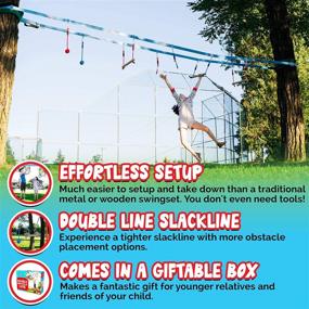 img 3 attached to 🥷 Unleash the Ninja Within: Ultimate Slackline Obstacle Course for Kids