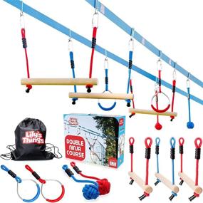 img 4 attached to 🥷 Unleash the Ninja Within: Ultimate Slackline Obstacle Course for Kids